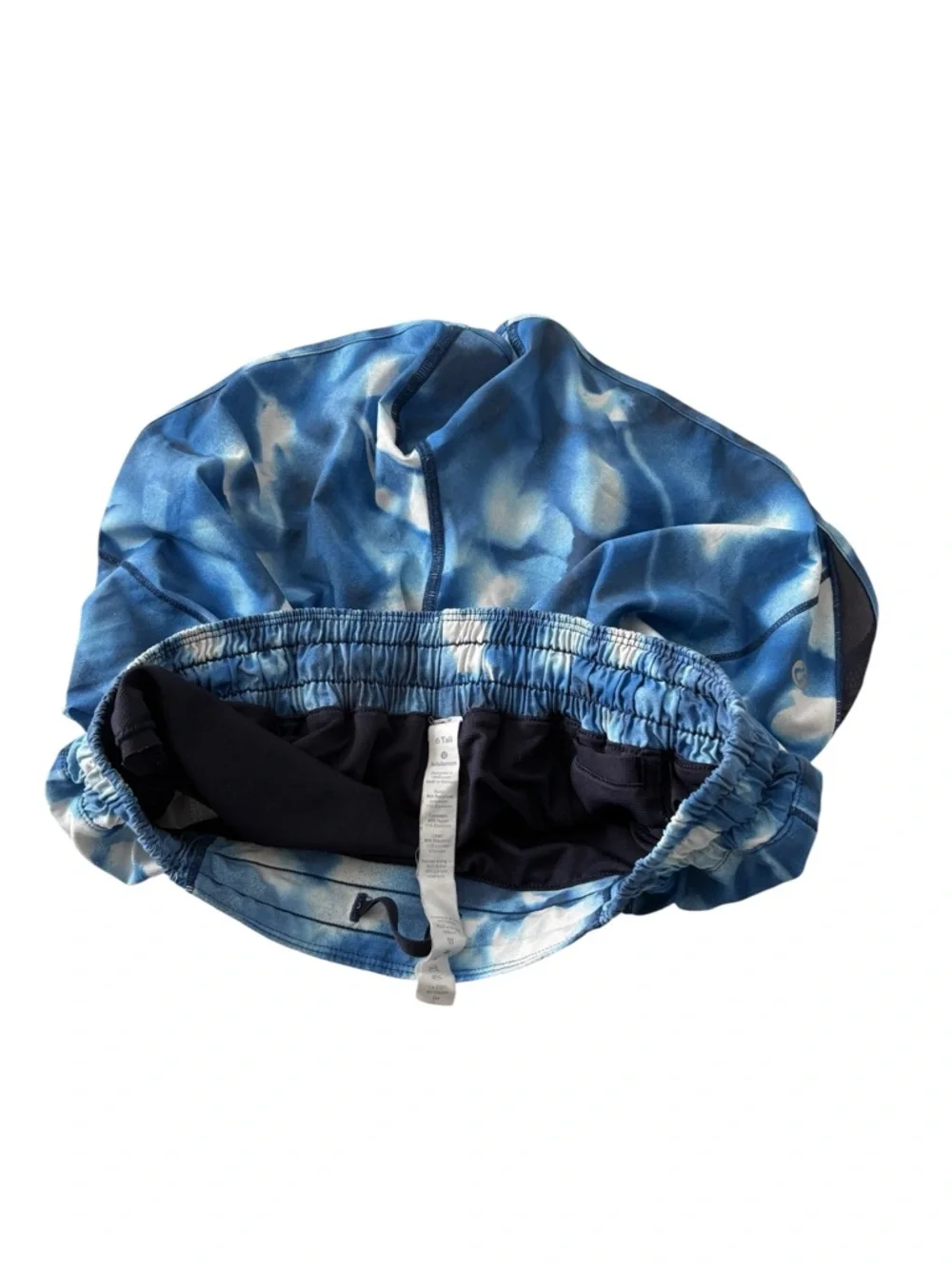 lululemon athletica Blue Tie-Dye Athletic Shorts